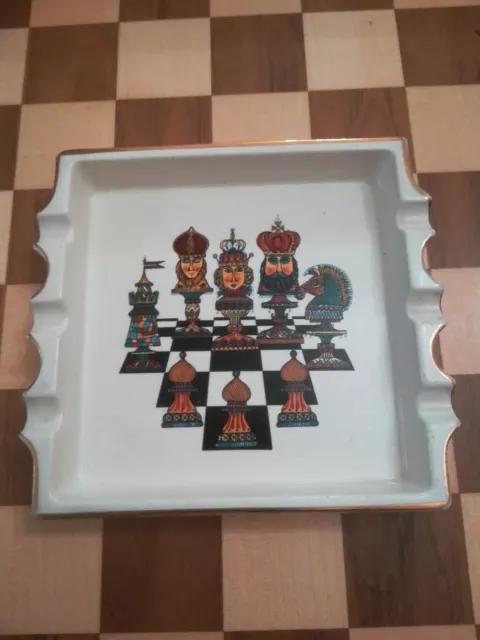 Vintage CarltonWare? Chess Piece Board Ashtray