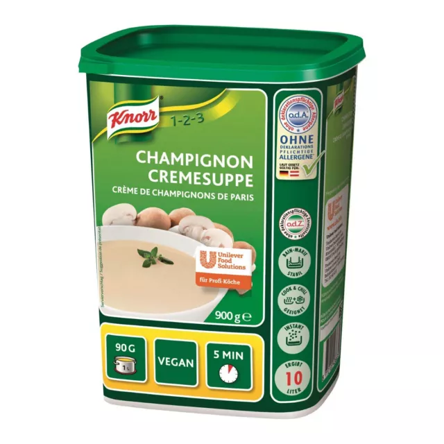 Knorr Champignon Cremesuppe Vegan Grand Paquet pour Gastro