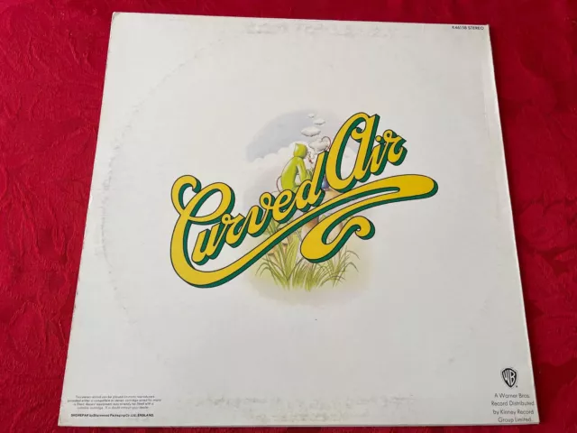 Curved Air - Phantasmagoria. 1972 First Press Vinyl Lp + Lyric Inner Ex+ Audio