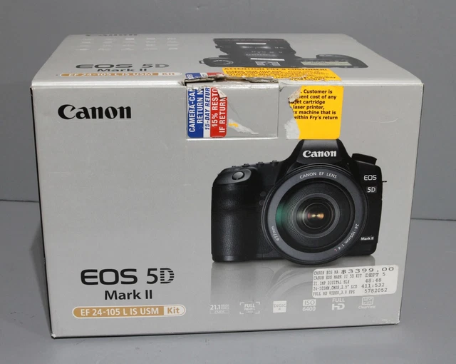 Canon EOS 5D Mark II DSLR Camera w/24-105mm L Lens - 45060 Shutter Count (965)