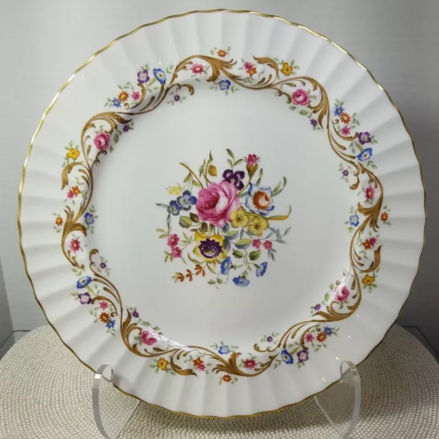 Royal Worcester Bournemouth Dinner PLATE 10 & 3/8" Made in England Gold Trim