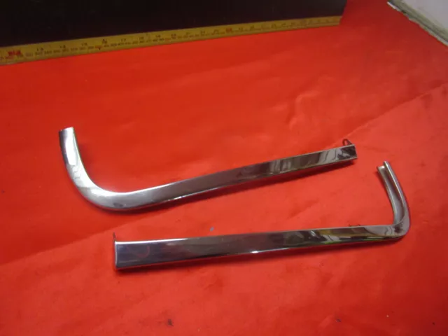 1959 Chevrolet Elcamino And Wagon Quarter Tail Fin Molding Upper Corner Pair