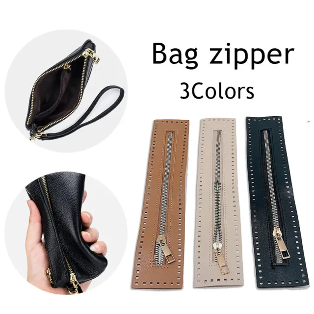 PU Bag Zipper Bag Seal Custom DIY Zipper Woven Bag Hardware Replaceable Soft