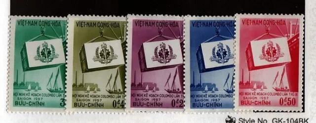 South Viet Nam Sc 68-72 NH set of 1957 - Ships/Cargo