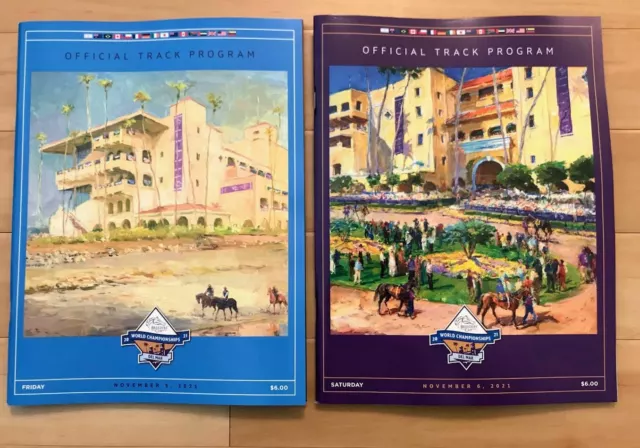 2021 Del Mar Racetrack Breeders’ Cup Programs - Fri (11/5/21) and Sat (11/6/21)