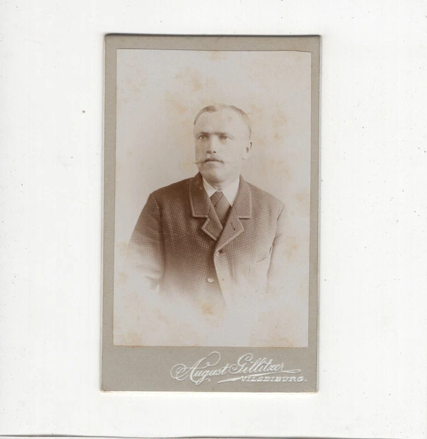 CDV Foto Herrenportrait - Vilsbiburg um 1900