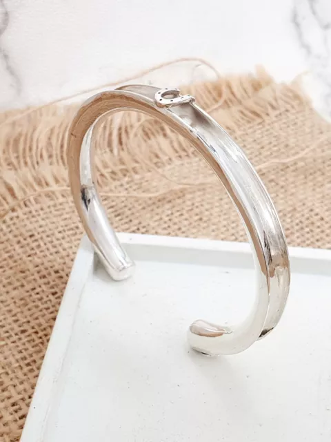 Sterling silver equestrian horsehair cuff | CUFF26