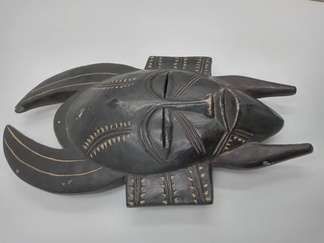 Horned Mask Ivory Coast Senufo Baule Tribal Africa Official Alva Museum Replica