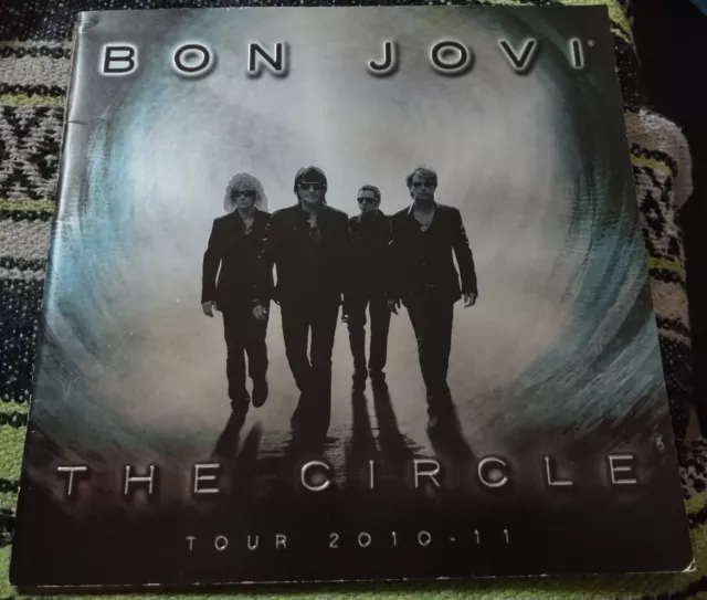 Bon Jovi The Circle Concert Tour 2010-2011 Tour Book Jon Bon Jovi Rare