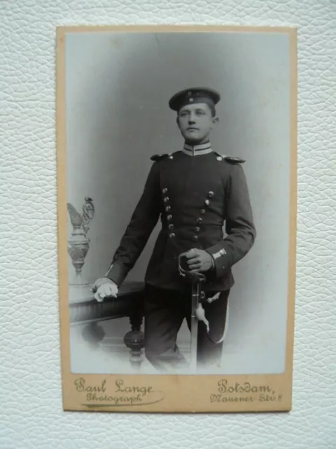 CDV Foto, Offizier, 4. Garde-Kavallerie-Brigade in Potsdam,