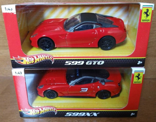 Ferrari 599 XX Rouge Hot Wheels – Échelle 1:43, Avec Boîte Carton, Occasion