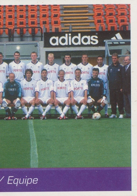 PANINI EURO FOOTBALL 78 ANDERLECHT BELGIQUE N°2