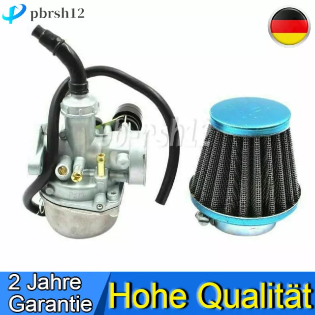 Vergaser mit Luftfilter für 50 70 90 110ccm 125ccm für ATV Dirt Bike Go Air Filt