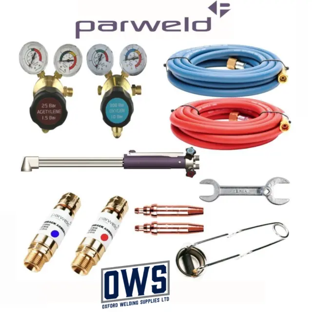 Parweld Oxy & Acetylene Gas Axe Burning Cutting Complete kit - Welding Tools