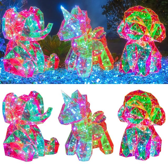 HOLOGRAPHIC RGB LED Lights Music Interactive Night Light Moonbeam