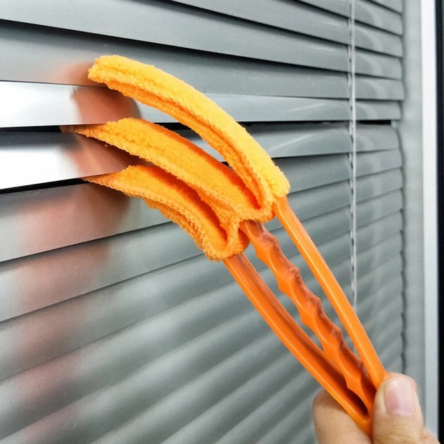 Orange 1pcs Universal Car Vent Air Conditioner Replacement Part Cleaning Brush
