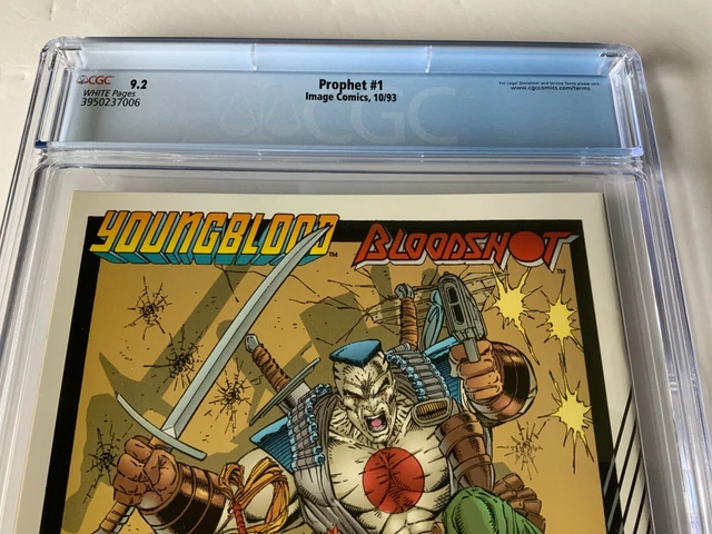 Prophet 1 Cgc 9.2 White Pages Coupon Included Rob Liefeld Image Comics 1993 Aa 11