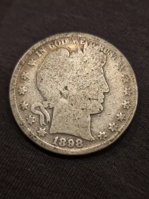 1898 Half Dollar - 50 Cents USA Silver coin 🇺🇸 United States