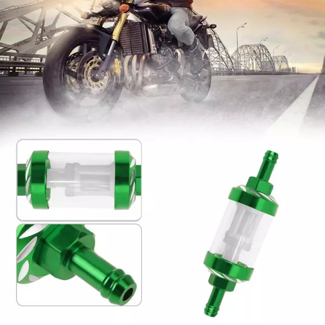 Filtro gas olio combustibile lega CNC 8 mm per ATV Dirt Pit Bike motocross -de