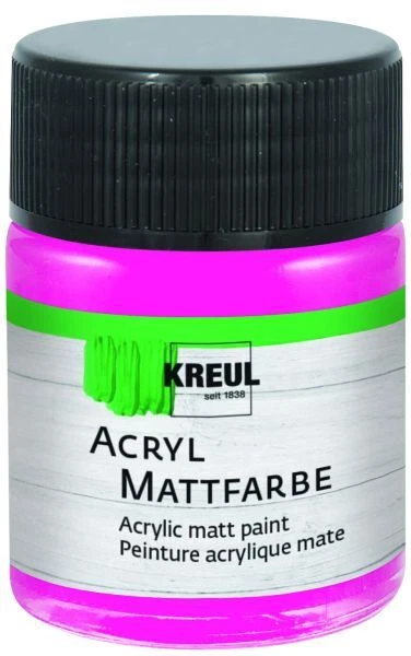 Kreul Acryl Mattfarbe pink 50 ml  Künstlerfarben