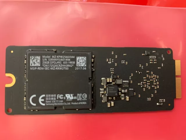 APPLE SAMSUNG 256GB SSD 655 1993 MZ KPW256 NVMe MacBook Pro iMac 2013 2017 FAST 47.99 PicClick