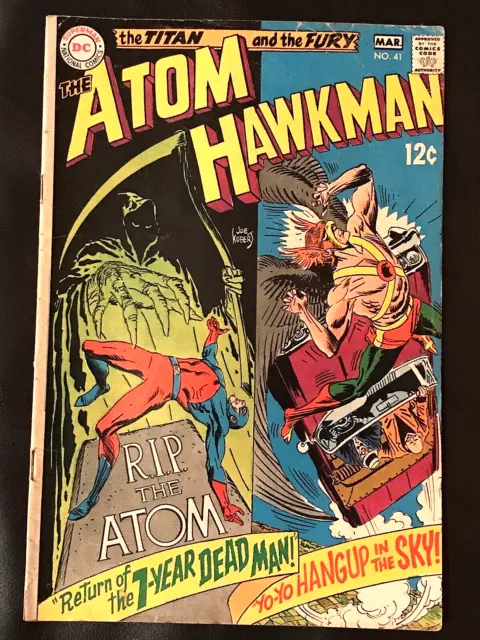 Atom and Hawkman #41 DC Comic Book March 1969 VF-