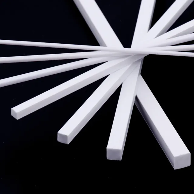 ABS Styrene Square Stick Plastic Solid Tube Model materials L= 250mm Dia 2mm 4mm