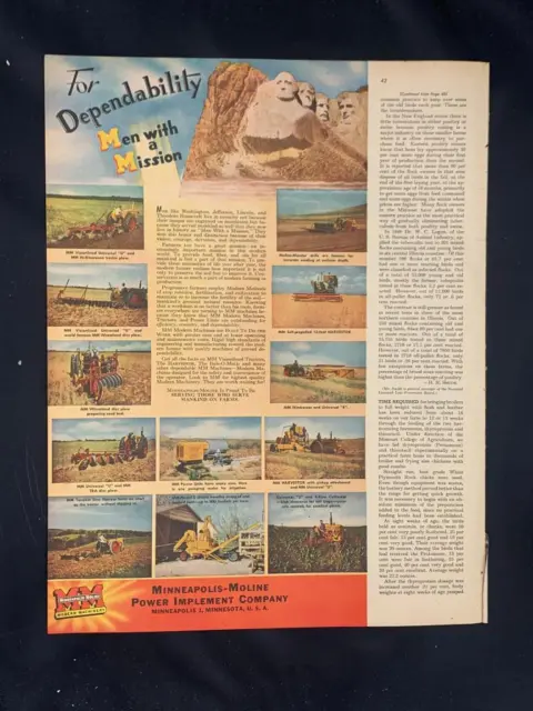 Magazine Ad* - 1947 - Minneapolis-Moline Power Implement Co.