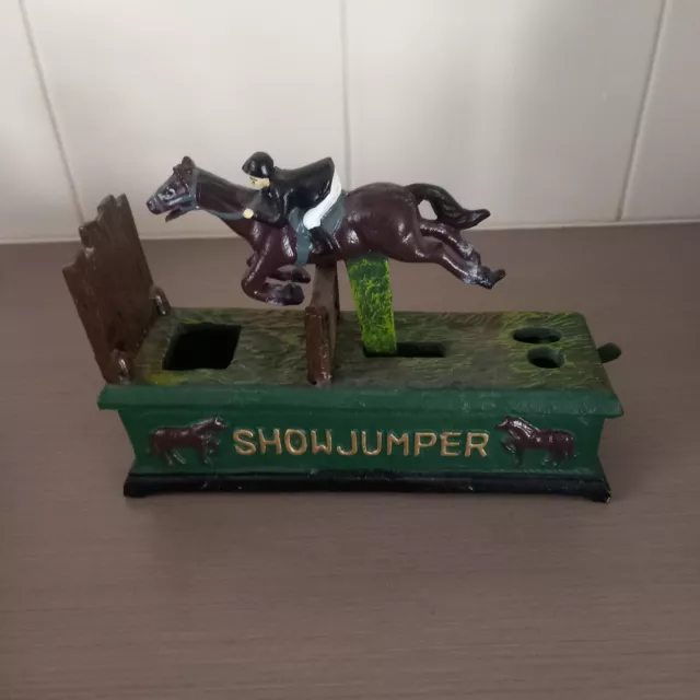 Collectable Cast Iron Showjumper Moneybox