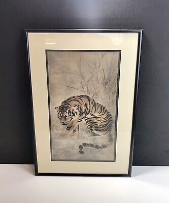 Early 19Th ￼Century Chinese Tiger Lithograph - Asian Art