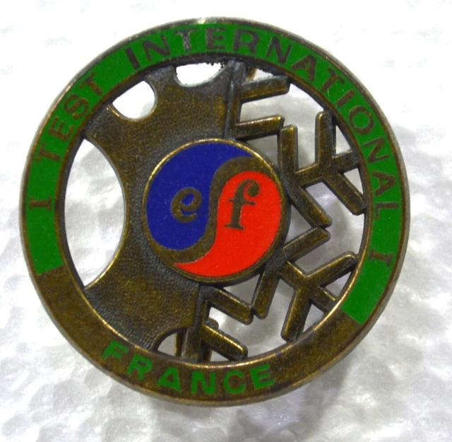 Médaille Brevet Skieur 1974 – Cristal Et Médaille ESF USEP, Sport D'hiver Vintage France