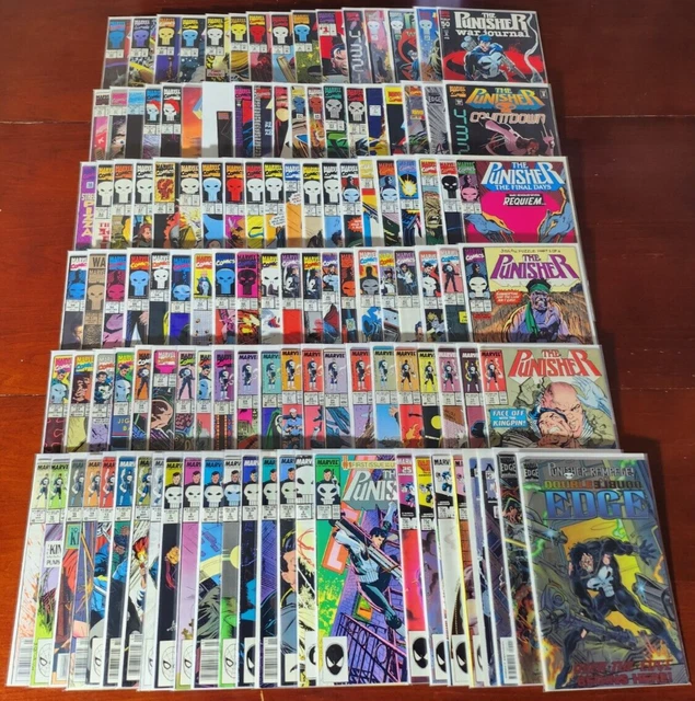 Huge Lot of 120 Punisher Comic Books Limited Series 2099 War Zone Journal Annual