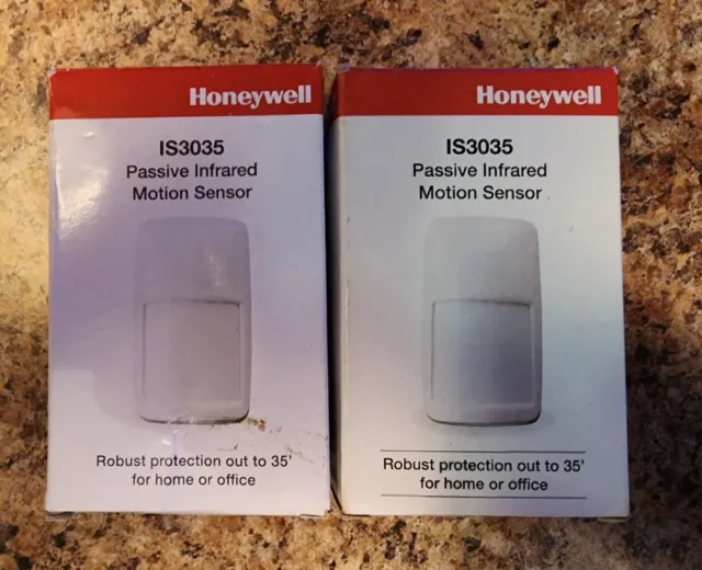 Two Honeywell IS3035 PIR Motion Detectors