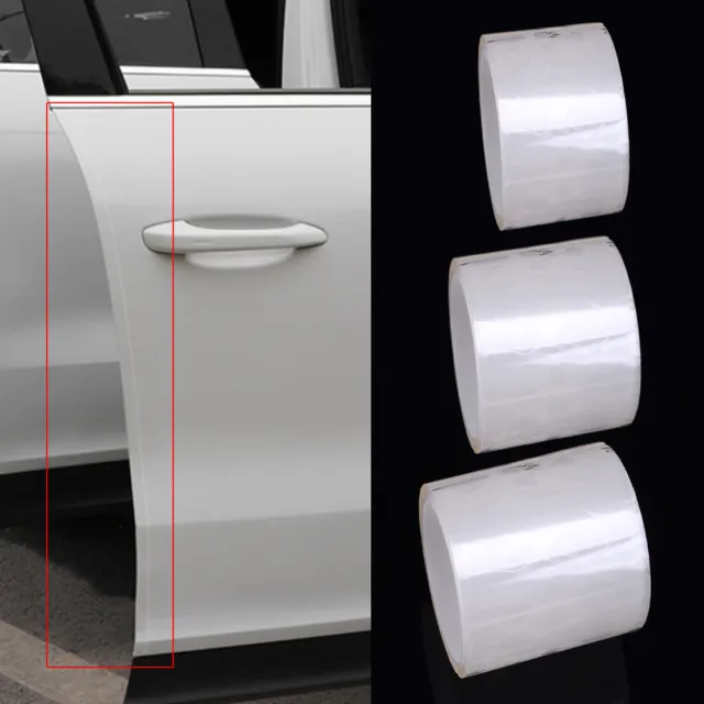 3 Roll Clear Sill Scuff Cover Car Door Plate Sticker Anti Scratch Bumper Strip