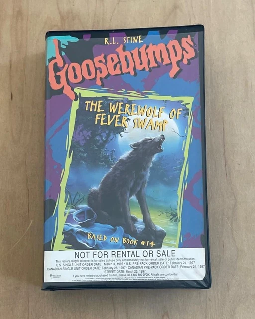 GOOSEBUMPS WEREWOLF OF Fever Swamp (1997) Screener VHS RL Stine Book ...