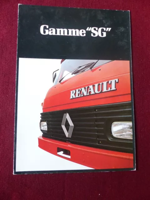 prospectus catalogue camion : RENAULT gamme SG / 1981