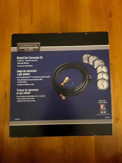 Char-Broil Natural Gas Conversion Kit 4619 for use with Dual Fuel Grills -New