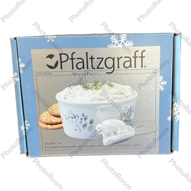 Pfaltzgraff Winter Frost Dip Mix Set In Box