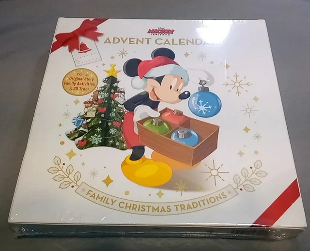 DISNEY’S MICKEY FRIENDS Advent Calendar Book 3D Tree Family Christmas