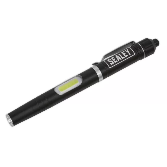 Sealey LED016 Aluminium Penlight 3W SMD & 1W COB LED