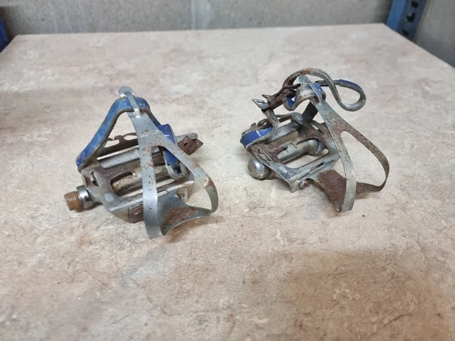 Pédales pour vélos anciens, vintage ou fixie, acier, alu