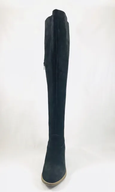 Lucky Brand Khlonn Womens Round Toe Leather Black Over the Knee Boot Size 6 2