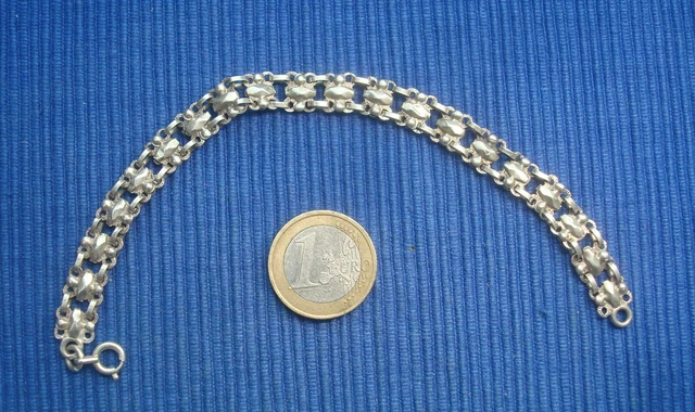 Bracelet Gourmette Chaîne – Plaqué Or – Maillons Originaux – Bijou Vintage