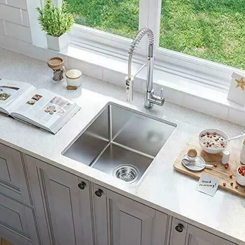 15 In Undermount Kitchen Sink Single Bowl Stainless Steel Nano Bar