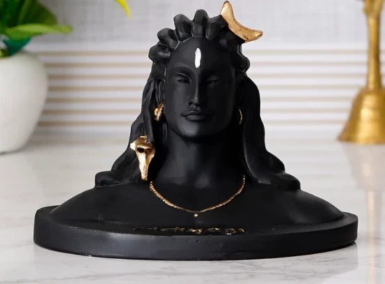 Statue Vel De Murugan En Métal Doré - Idole Pour Autel Pooja, Tableau De Bord Voiture Ou Bureau - Taille 10.2 Cm - 8