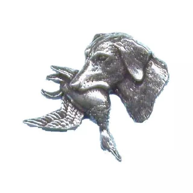 Bisley Peltre Pin No.12 Labrador Con Pato - Presentación Regalo Insignia Broche