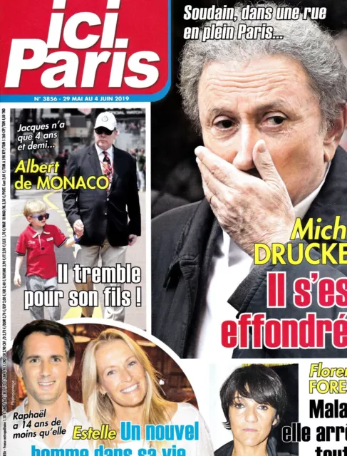 ICI PARIS N° 3856. mai 2019. DRUCKER / FORESTI / ALBERT DE MONACO / HALLYDAY