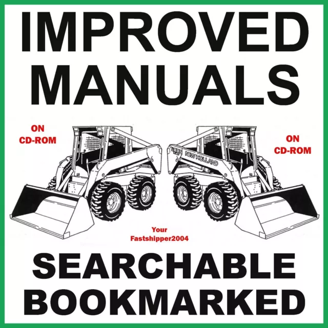 New Holland L865 LX865 LX885 LX985 Skid Steer Loader Factory Service Manual CD