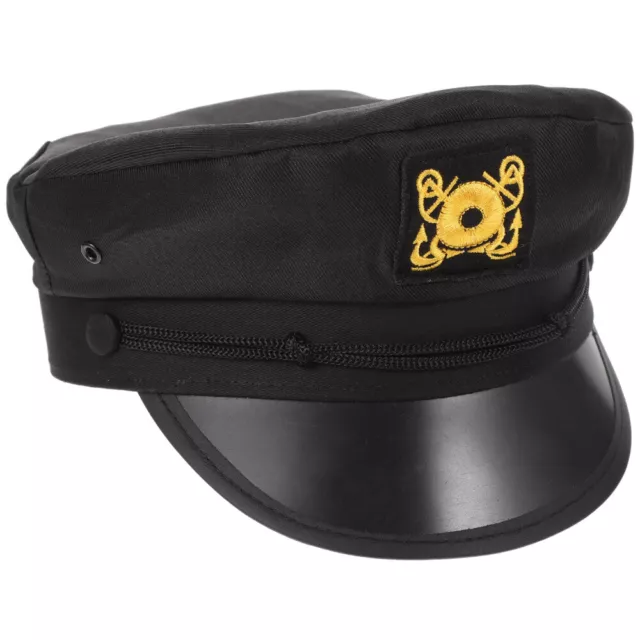 Black Captain Hat Pirate Clothing for Men Caps and Hats Prom