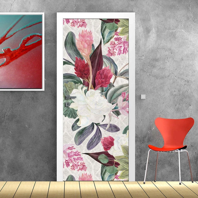 Decorazione adesiva Porta Primavera Vintage sticker lavabile pvc varie misure